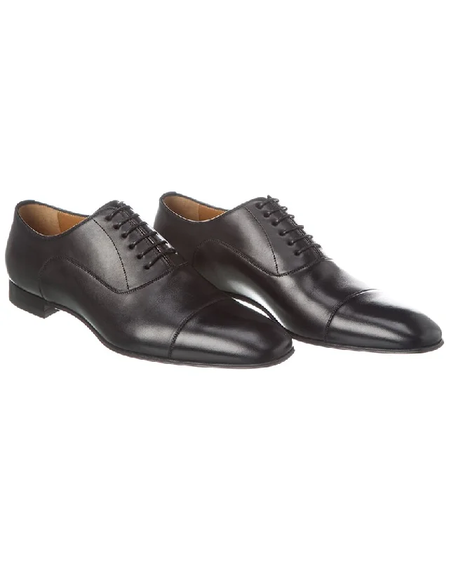 Men's Oxford shoes with a buckle closure and a pointed toeChristian Louboutin Greggo Leather Oxford (Authentic Pre-Owned) Men's Oxford shoes with a buckle closure and a pointed toeChristian Louboutin Greggo Leather Oxford (Authentic Pre-Owned)