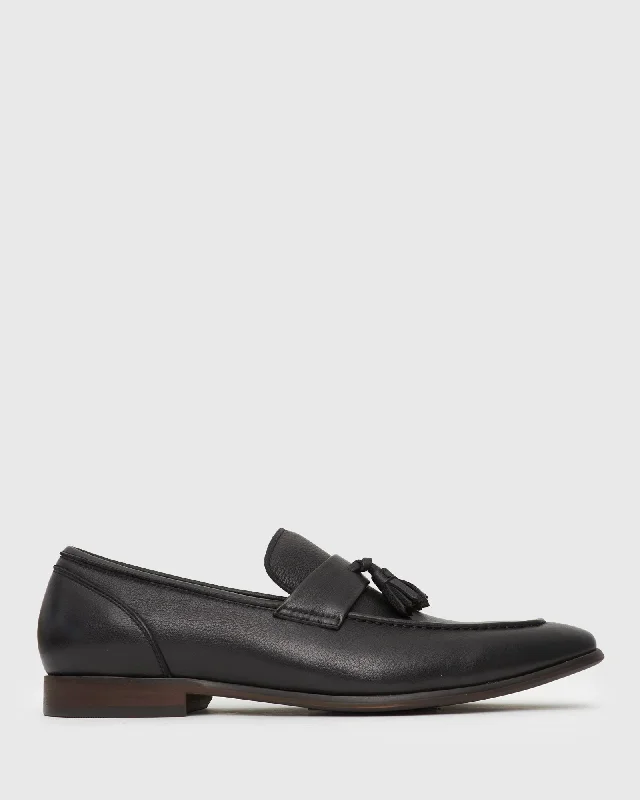 Men's loafers with a memory foam insoleEZRA Leather Tassel Loafers