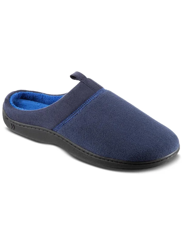 Men's slippers with a leather sole for a classic lookJared Mens Fleece Slip On Slide Slippers