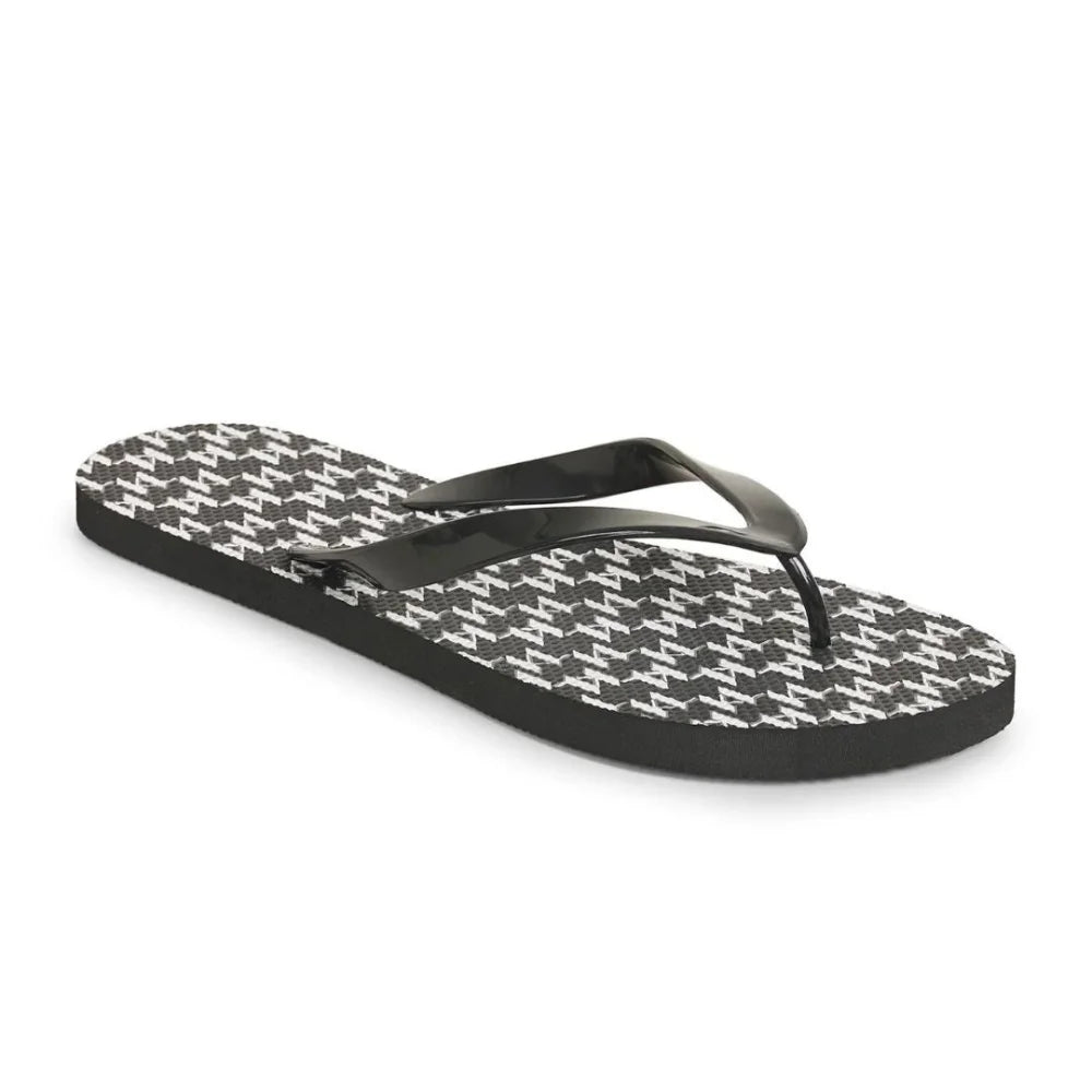 Men's slippers with a rubber sole for outdoor useKarl Lagerfeld Paris Flip Flop KL Monogram Men - BLK