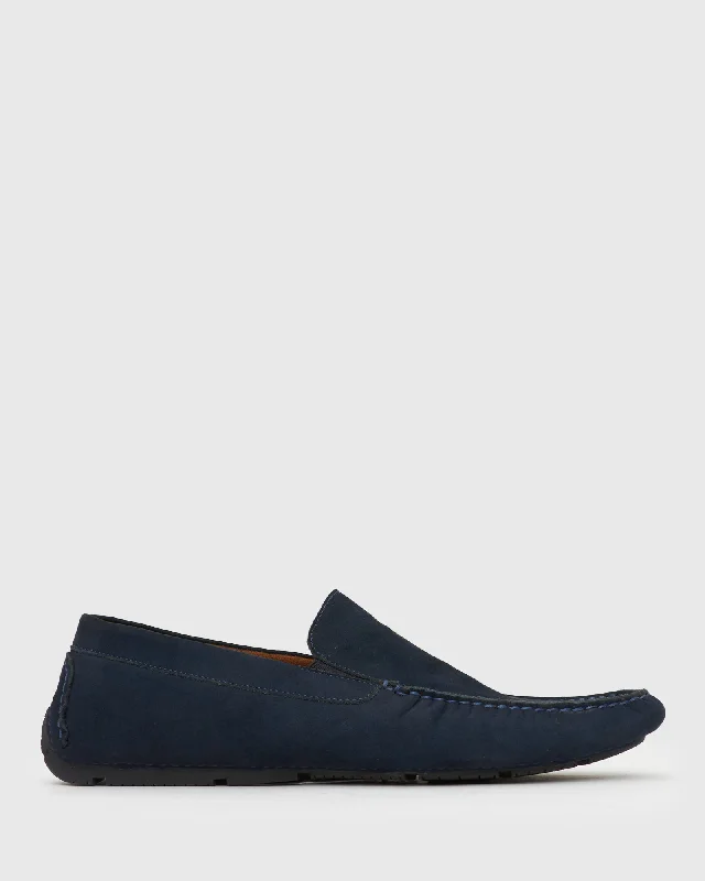 Men's loafers with a rubber sole for durabilityKYRO Leather Driving Shoes