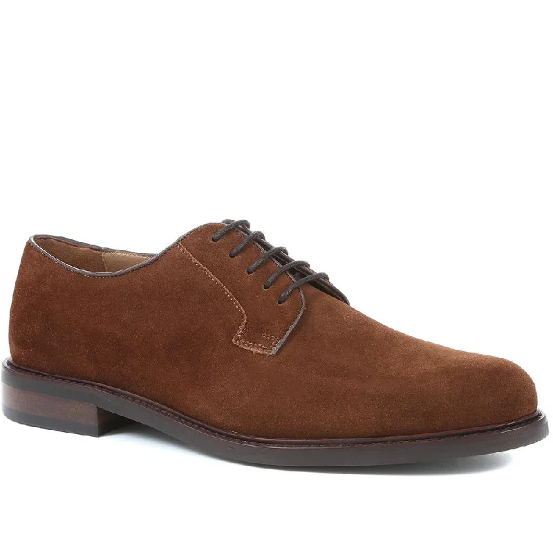 Men's casual shoes with a contrast sole colorLandry Leather Derby Shoes - LANDRY / 320 621