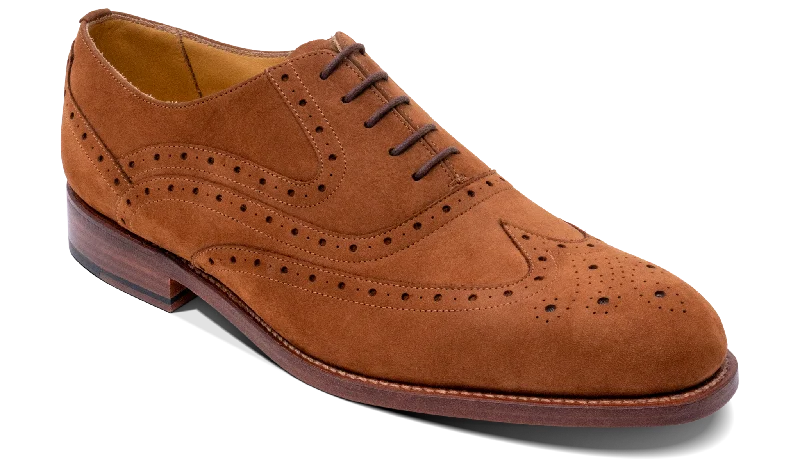 Men's Oxford shoes with a double - buckle strapLiffey - Tan Nubuck