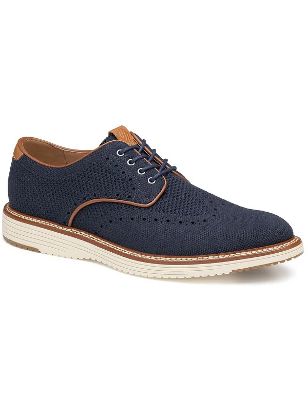 Men's Oxford shoes with a leather lining for breathabilityMens Casual Almond Toe Oxfords