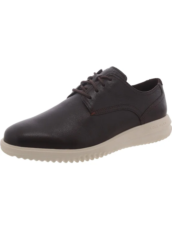 Men's Oxford shoes with a leather lining for breathabilityMens Faux Leather Lace-Up Derby Shoes