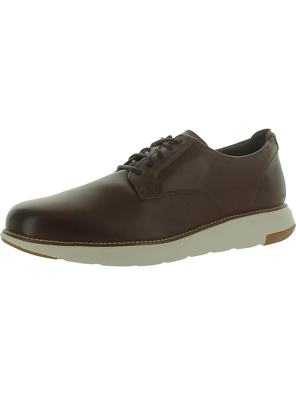 Men's leather Oxford shoes with a plain toeMens Faux Leather Round toe Oxfords