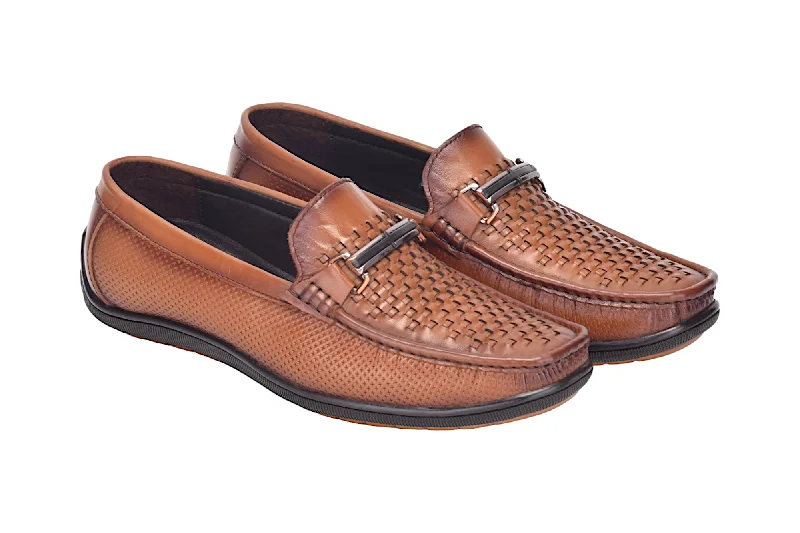 Men's leather loafers with a penny slotMENS LEATHER LOAFER SHOE 996555