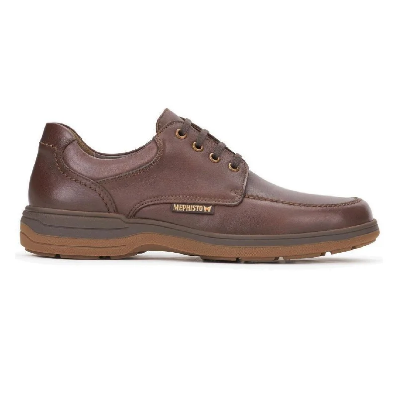 Men's Oxfords with a cap - toe design and a rubber heelMephisto Men's Douk Brown