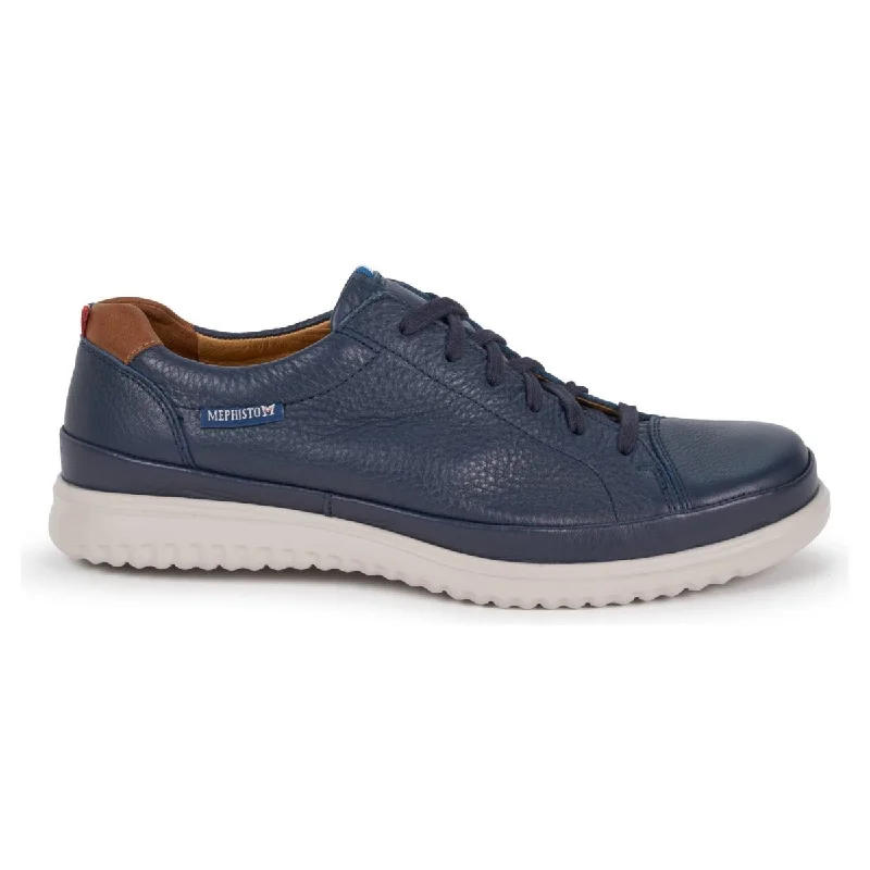 Men's Oxford shoes with a smooth leather upper and a leather soleMephisto Men's Thomas Navy Men's Oxford shoes with a smooth leather upper and a leather soleMephisto Men's Thomas Navy