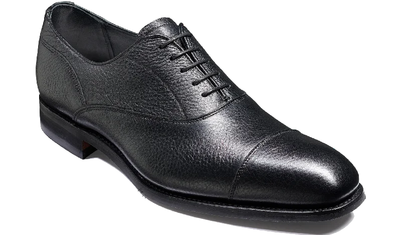 Men's Oxfords with a padded collar for a comfortable fitNewton - Black Deerskin