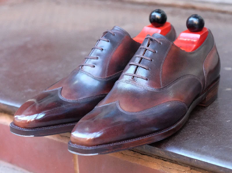 Men's Oxfords with a high - quality leather upperPatina Reverse Tiger's Eye - MTO - Pullman