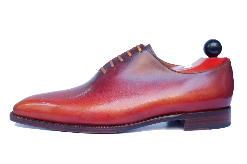 Men's Oxford shoes with a buckle closure and a pointed toePatina Sunrise - MTO -  Skyway