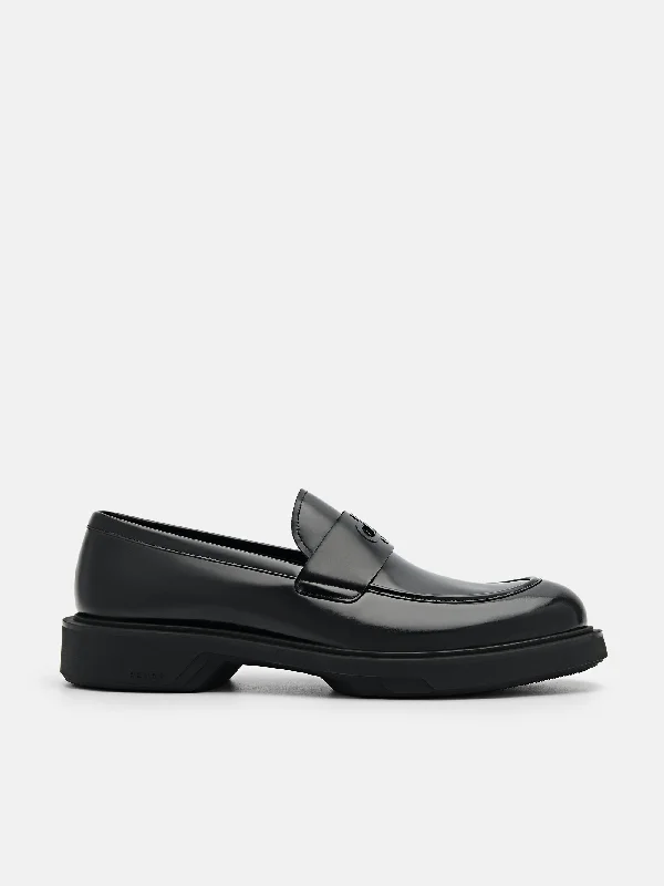 Men's loafers with a leather lining for comfortPEDRO Icon Loop Leather Penny Loafers