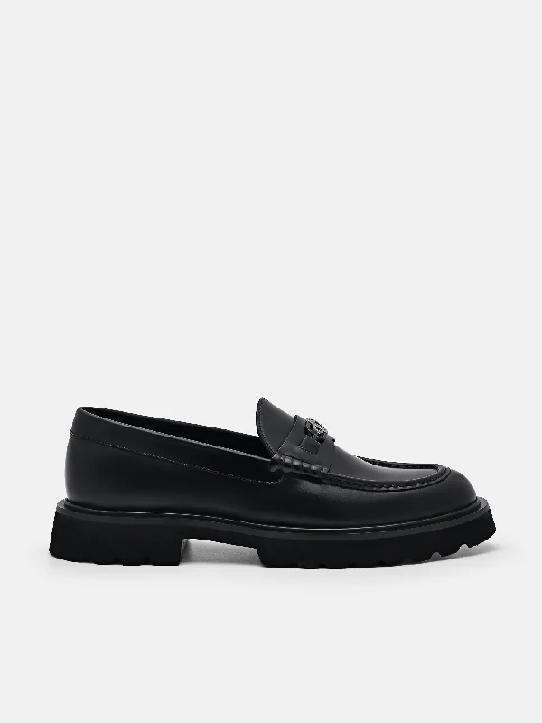 Men's loafers with a low - heeled designPEDRO Icon Leather Loafers