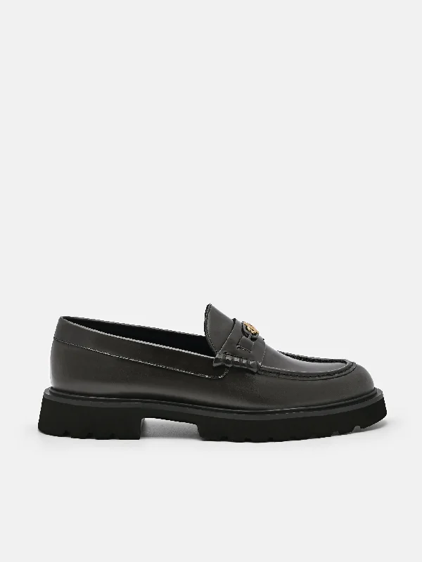 Men's loafers in a neutral color like black or brownPEDRO Icon Leather Loafers