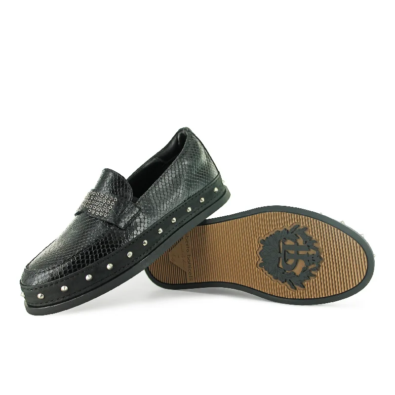 Men's loafers with a stretchy side panel for a better fitRU13881 - Rockstud Snake