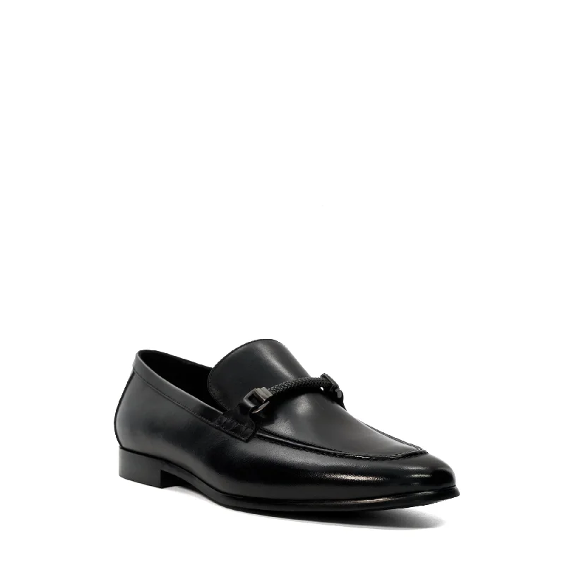 Men's loafers with a rubber sole for durabilitySCILLY - BLACK