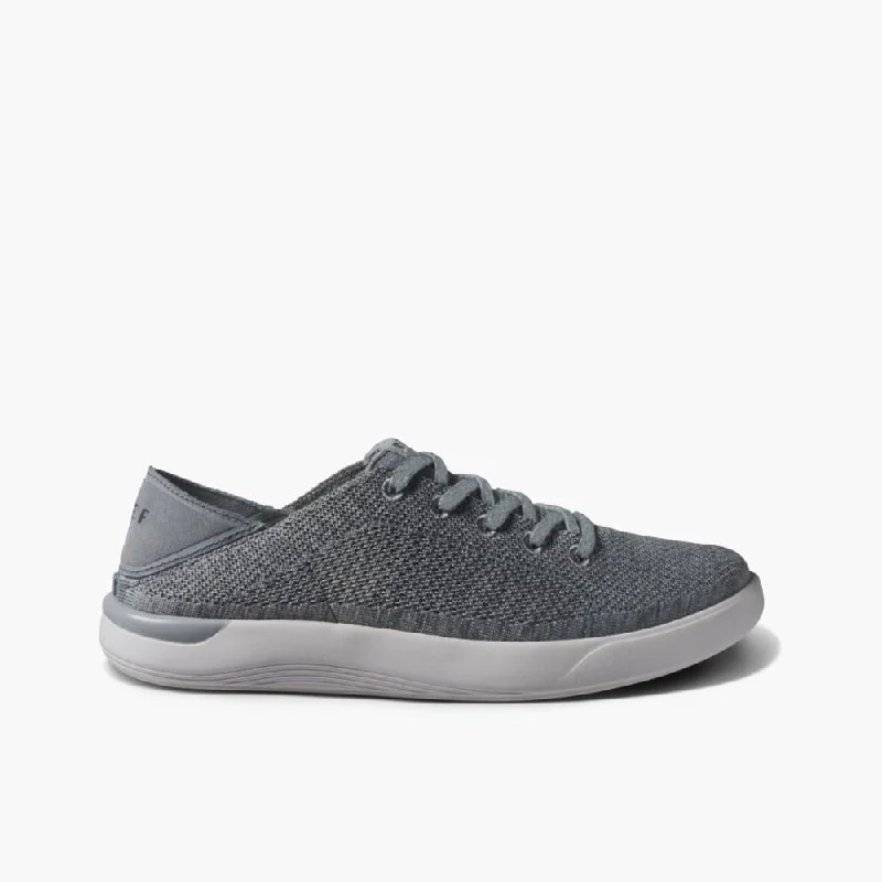 Men's casual shoes with a padded heel for comfortReef Men's Swellsole Neptune Slip On Shoe Grey