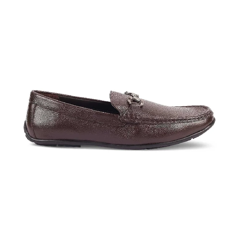 Suede men's loafers for a soft and luxurious feelThe Rosee Brown Men's Leather Driving Loafers Tresmode