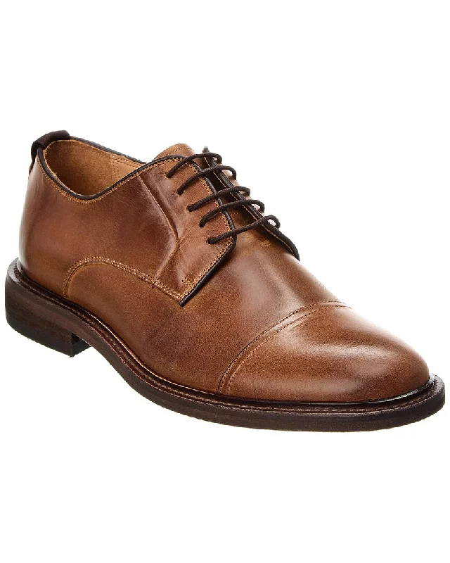 Men's Oxford shoes with a wingtip design and leather soleWarfield & Grand Pearson Leather Oxford