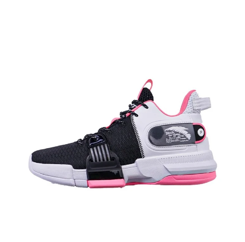 Men's basketball shoes boasting Cushlon midsole for shock absorptionAnta Light Crazy 2 - Black/Pink/White