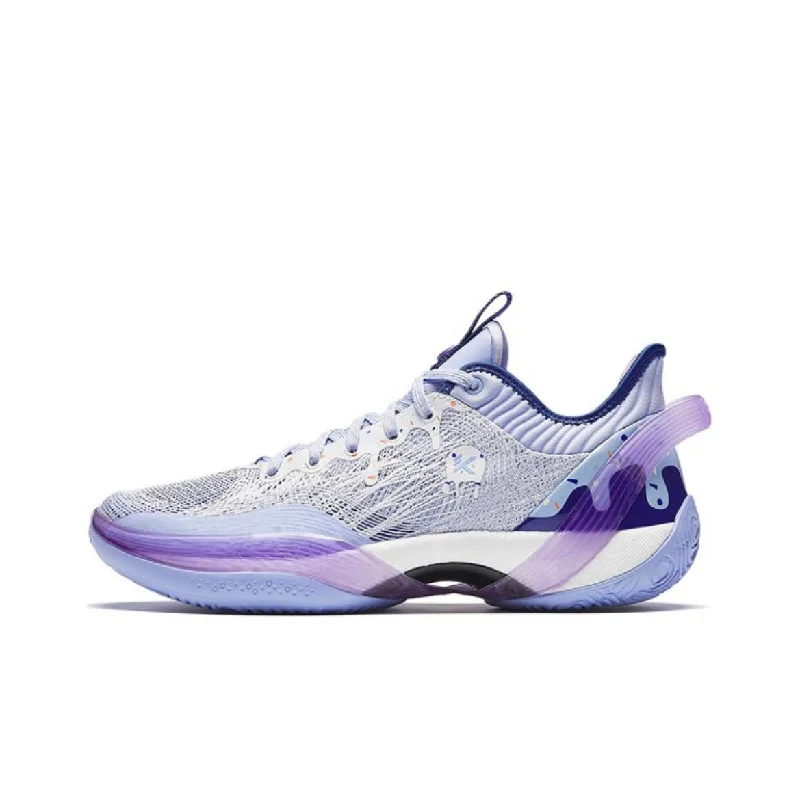 Men's basketball shoes featuring React foam for enhanced energy returnAnta Three-Point Rain 1 - Blueberry Ice Cream