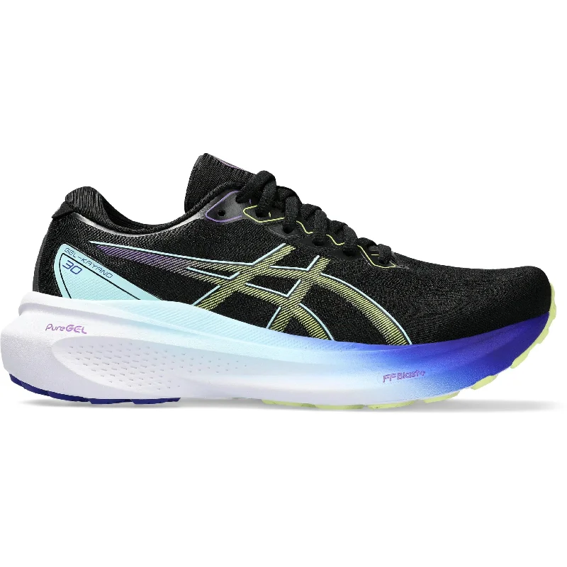 Men's running shoes with a brightly colored designAsics Gel Kayano 30 Womens Running Shoes - Black