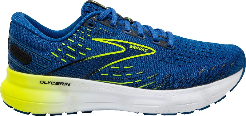 Trail - running men's shoes with a rugged outsoleBrooks Glycerin 20 Mens Running Shoes - Blue