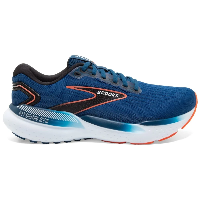 Cushioned men's running shoes for shock absorptionBrooks Glycerin GTS 21 D Mens Running Shoes