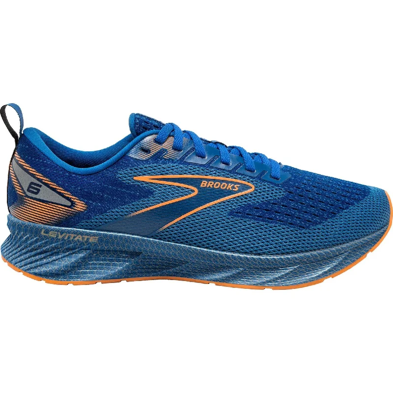 Men's running shoes with a wide toe box for comfortBrooks Levitate 6 Mens Running Shoes - Blue