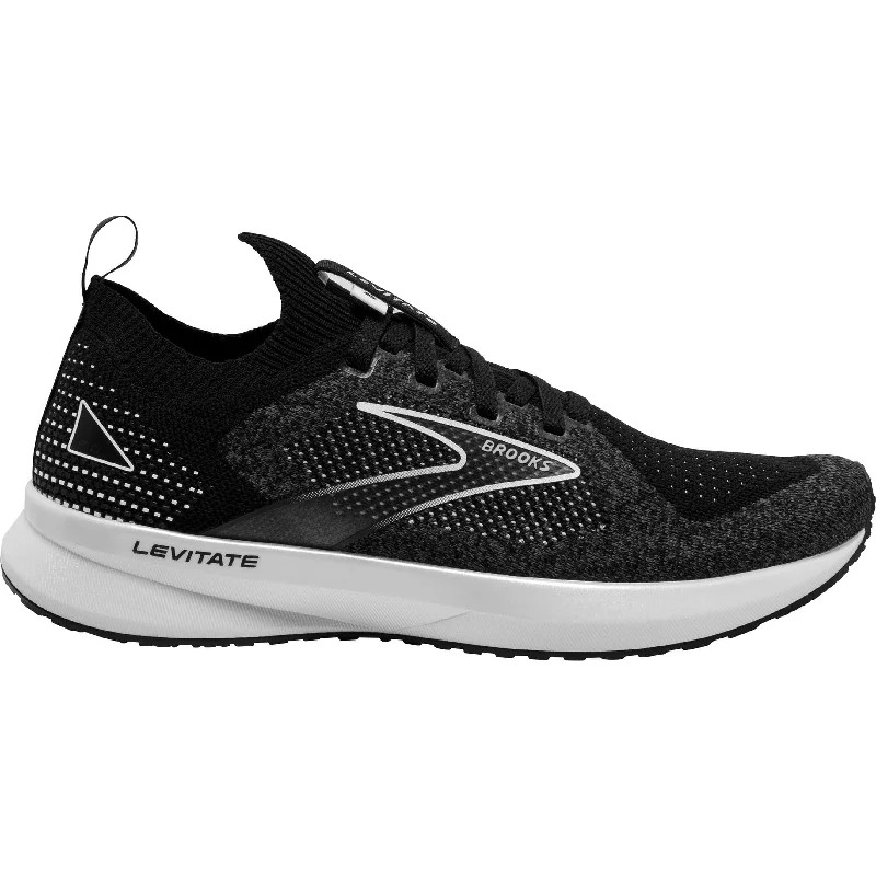 Men's running shoes with a speed - lacing systemBrooks Levitate StealthFit 5 Womens Running Shoes - Black