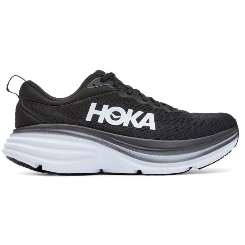 Reflective men's running shoes for low - light visibilityHoka Bondi 8 2E WIDE Mens Running Shoes