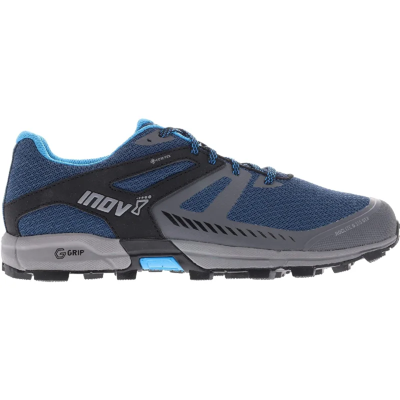 Men's running shoes with a padded heel collarInov8 Roclite G 315 GORE-TEX V2 Mens Trail Running Shoes - Blue