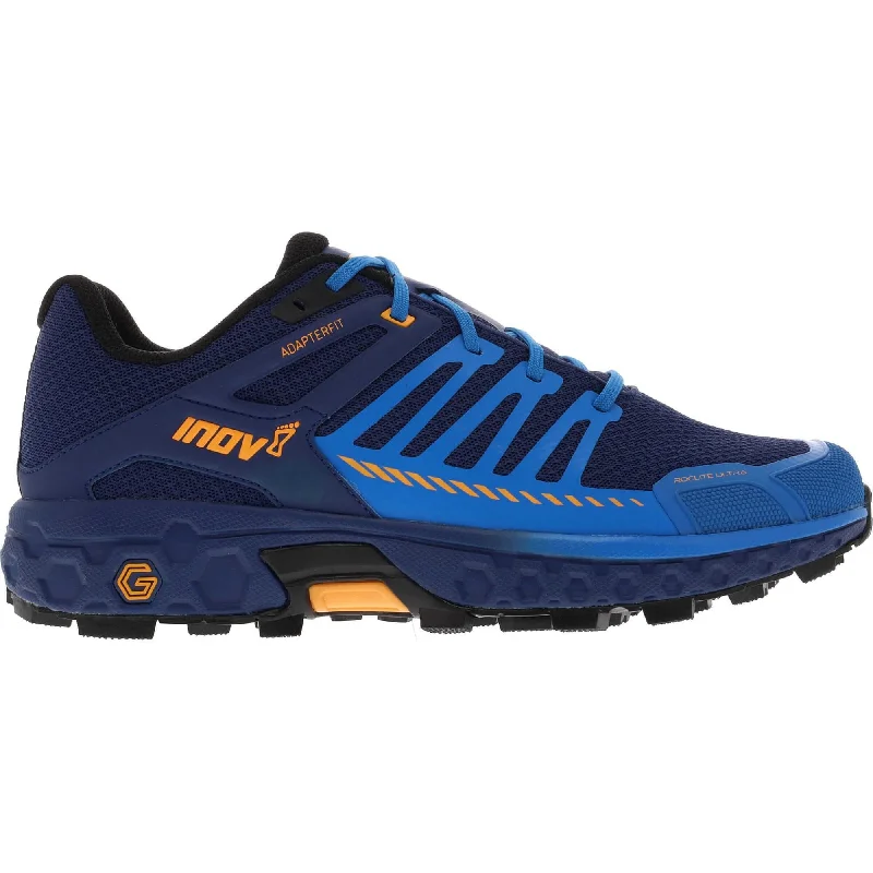 Men's running shoes with a sock - like fitInov8 Roclite Ultra G 320 Mens Trail Running Shoes - Blue