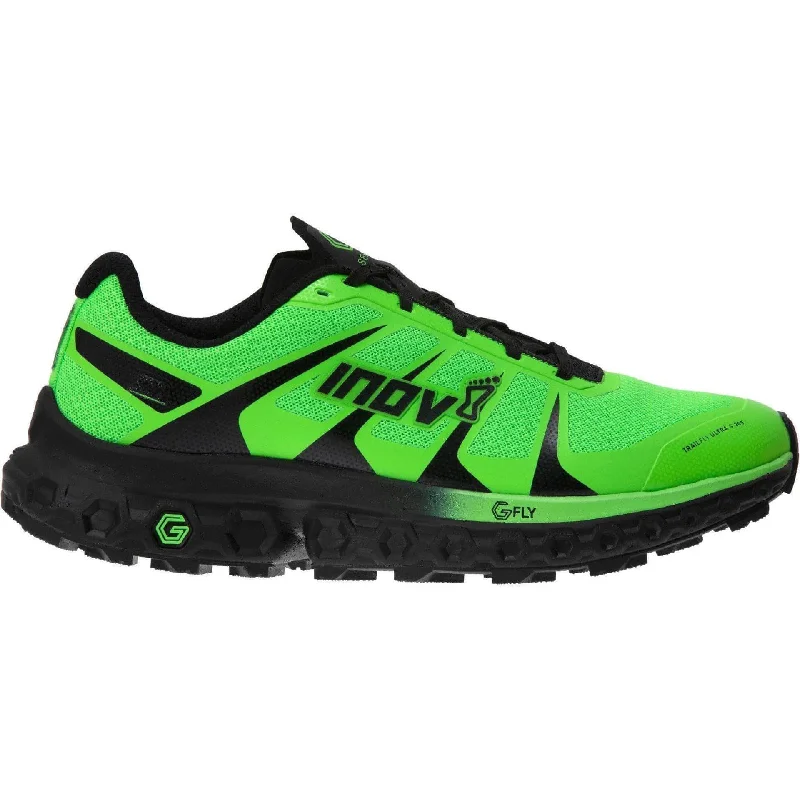 Reflective men's running shoes for low - light visibilityInov8 TrailFly Ultra G 300 Max Mens Trail Running Shoes - Green