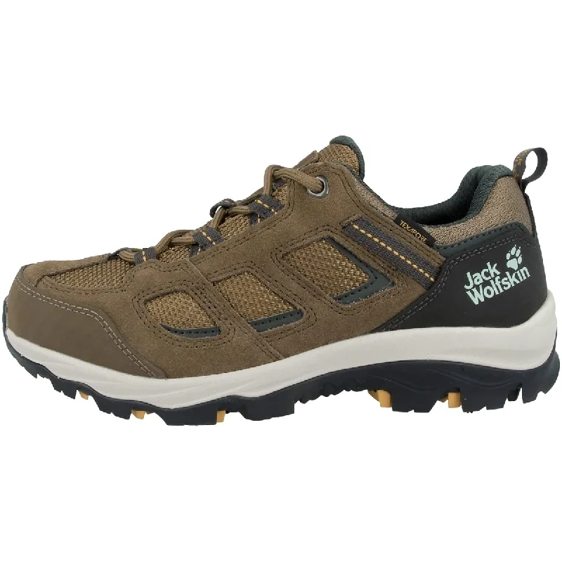 Men's waterproof hiking boots with a Gore - Tex membraneJack Wolfskin Damen Vojo 3 Texapore Low Walking-Schuh, Brown/Apricot, 39 EU