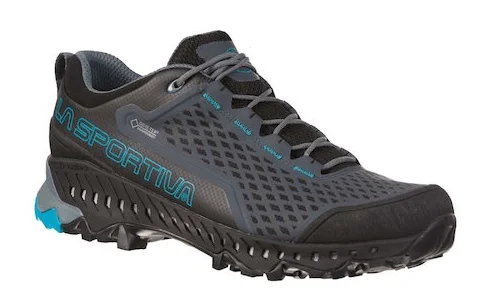 Men's hiking boots with a shock - absorbing insoleLa Sportiva Spire GTX Mens Hiking Shoe - Slate/Tropic Blue