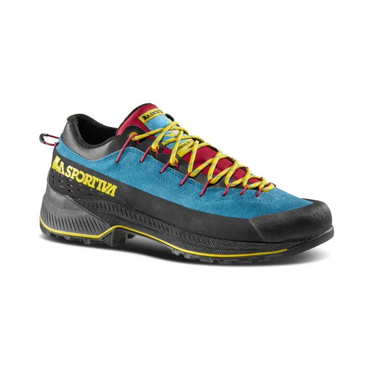 Men's hiking boots with a tough outer shellLa Sportiva TX4 R Approach Shoe - Turchese/Giallo