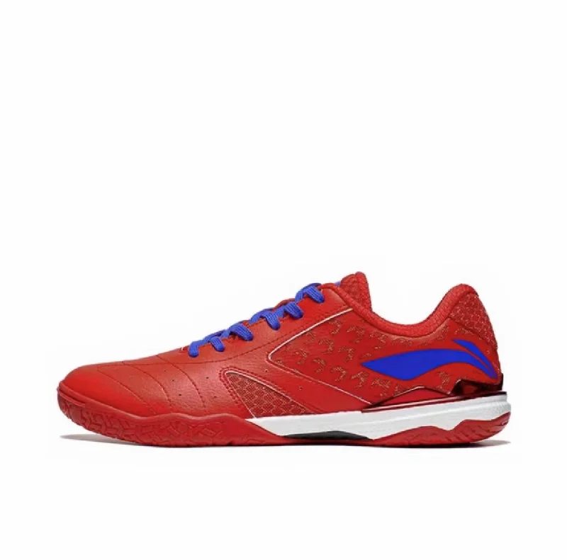 Men's basketball shoes with a reflective detail for night gamesLiang Jingkun x Li Ning Professional Table Tennis Shoes - Blue/Red