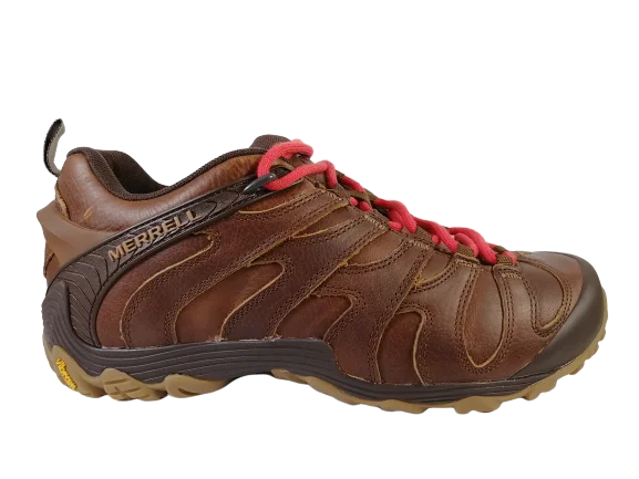 Men's hiking boots with a lug sole for grip on uneven terrainMerrell Chameleon 7 Slam Luna