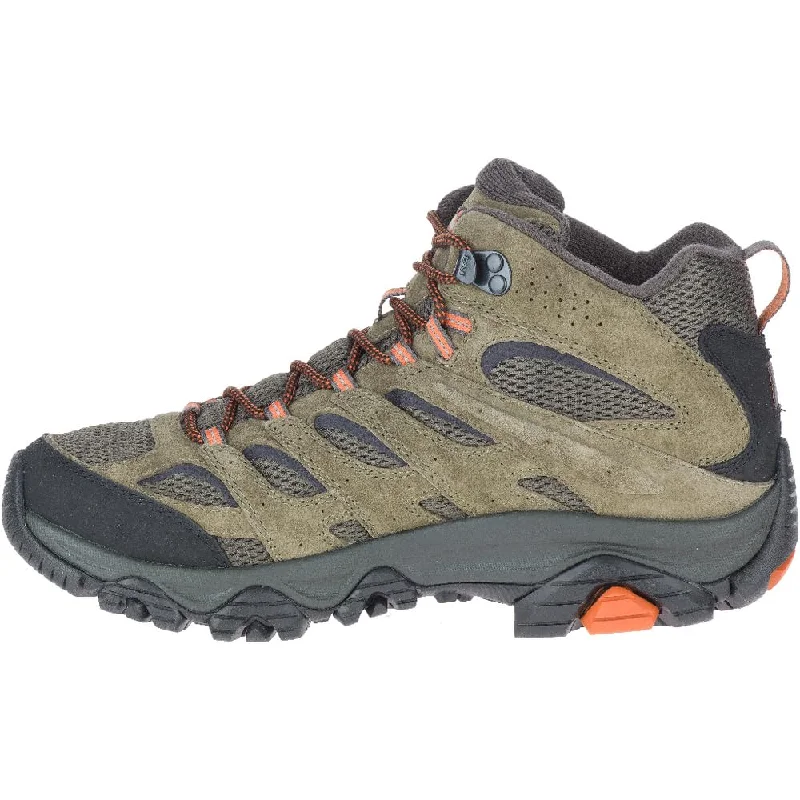 Men's hiking boots with a breathable mesh liningMerrell Herren Moab 3 Mid GTX-Olivgrün Walking-Schuh, 42 EU