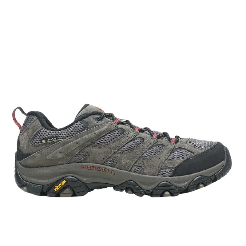 Men's hiking boots with a lug sole for grip on uneven terrainMerrell Moab 3 Waterproof Hiking Shoes (Wide Width) - Men