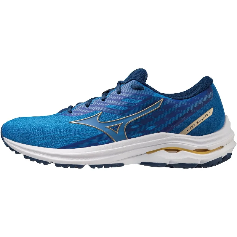 Men's running shoes with a flexible sole for easy movementMizuno Wave Equate 7 Mens Running Shoes - Blue