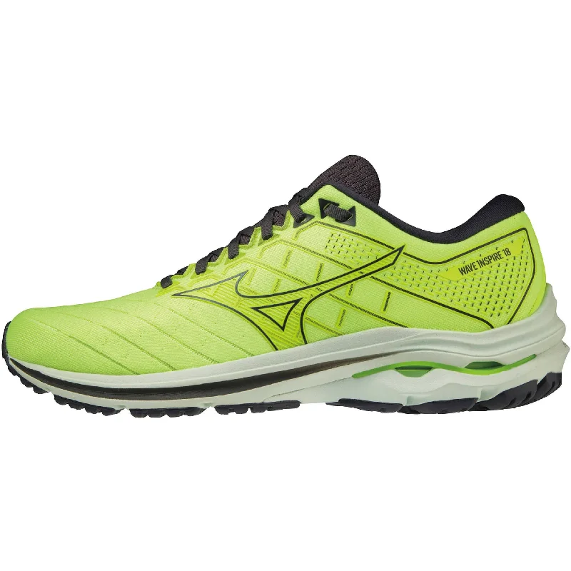 Men's running shoes with a supportive midfoot strapMizuno Wave Inspire 18 Mens Running Shoes - Yellow