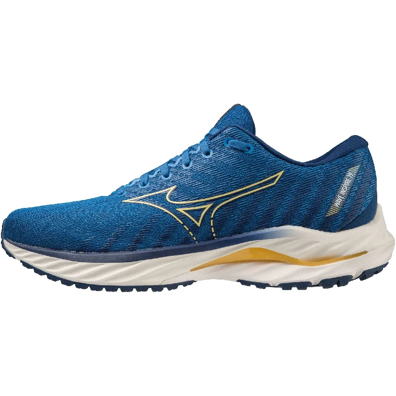 Men's running shoes with a supportive midfoot strapMizuno Wave Inspire 19 Mens Running Shoes - Blue