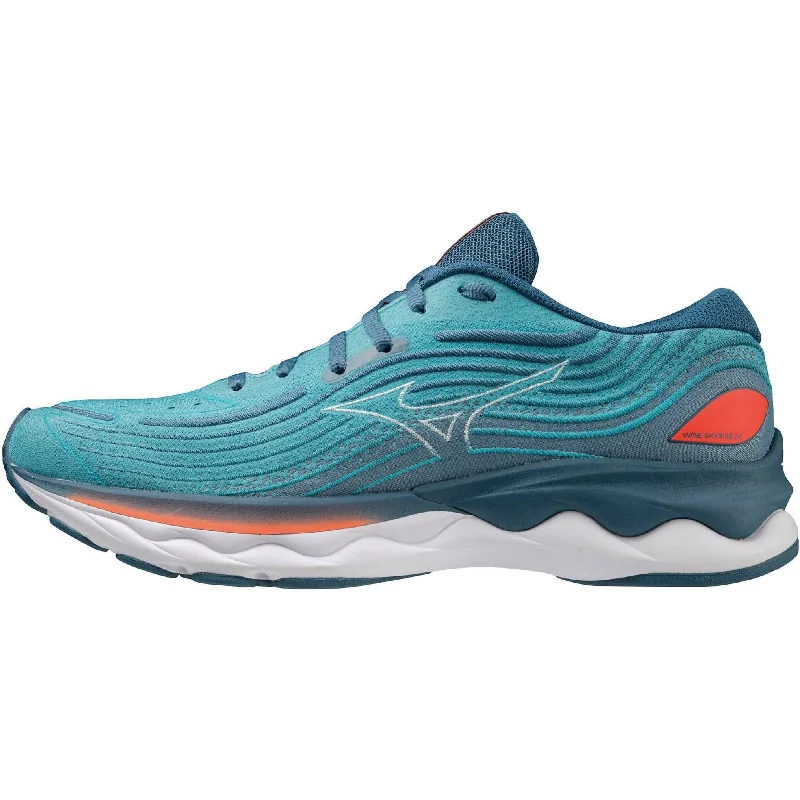 Men's lightweight running shoes with a mesh upperMizuno Wave Skyrise 4 Mens Running Shoes - Blue