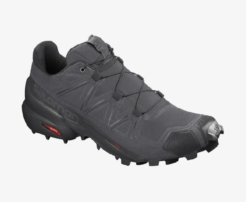 Men's hiking boots with a lug sole for grip on uneven terrainSalomon Speedcross 5 Men's