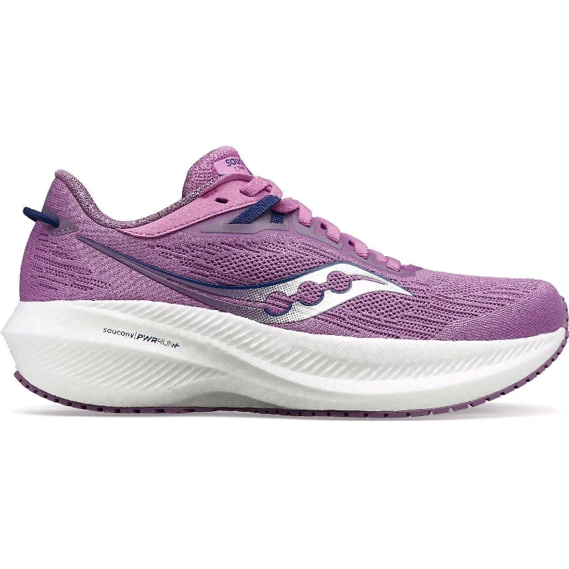 Men's running shoes with a stability control systemSaucony Triumph 21 Womens Running Shoes - Purple