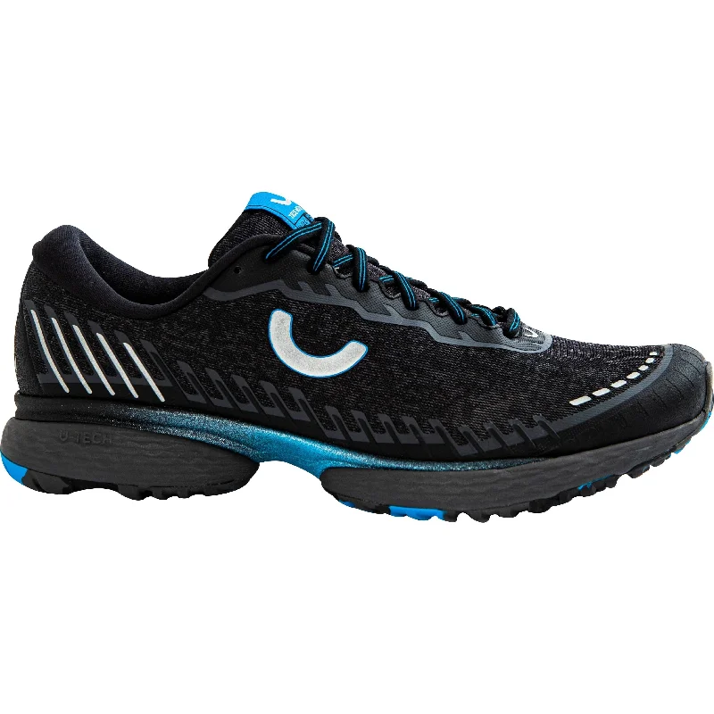 Men's running shoes with a wide toe box for comfortTrue Motion U-Tech Nevos Elements Mens Running Shoes - Black