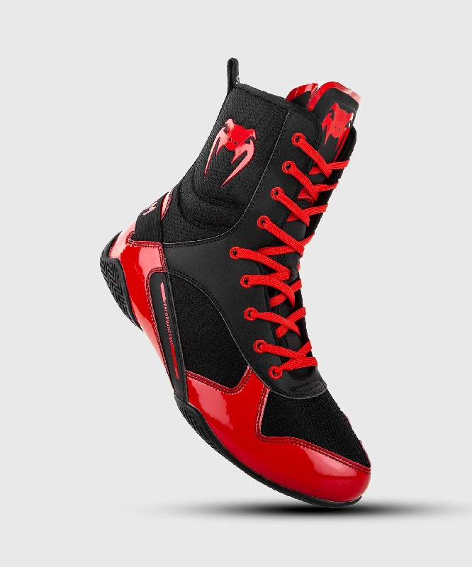 Venum Elite Boxing Shoes - Black/Red